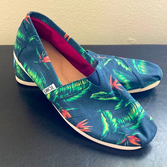 Toms Shoes - Tom’s Birds of Paradise Slip Ons